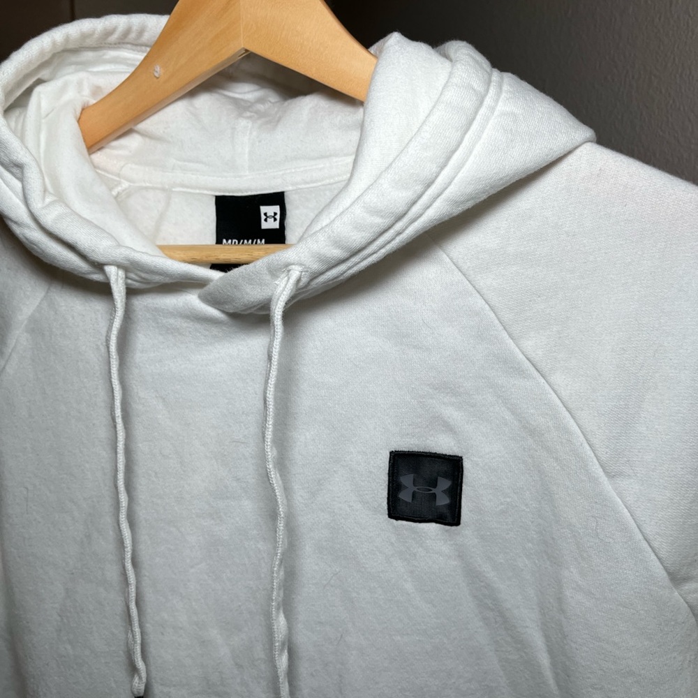 Under Armour White Hoodie with Logo - Picture 3 of 4